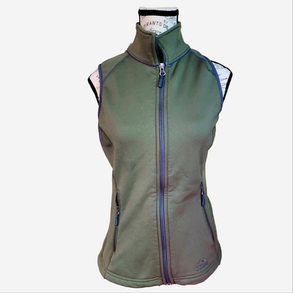 L. L. Bean OD Green Fleece Vest Size X-Small